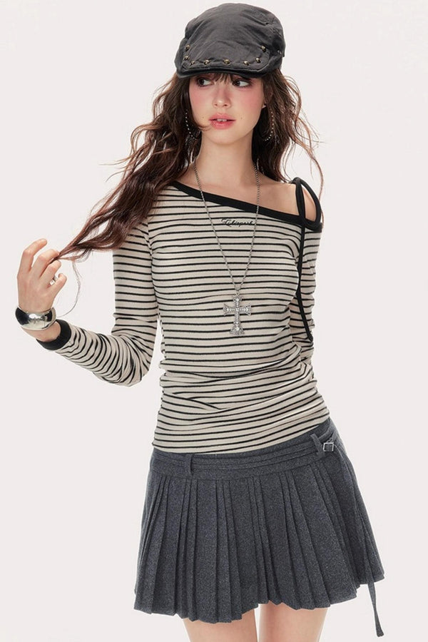Fall Lace-Up Base Layer Top