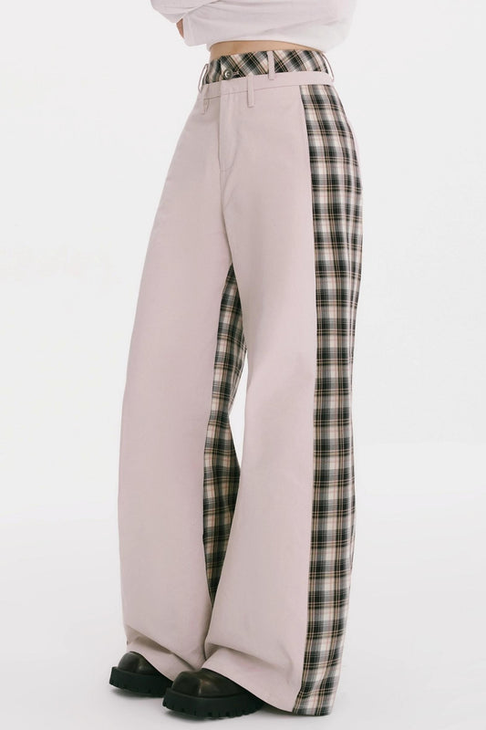 Patchwork Cotton Pants