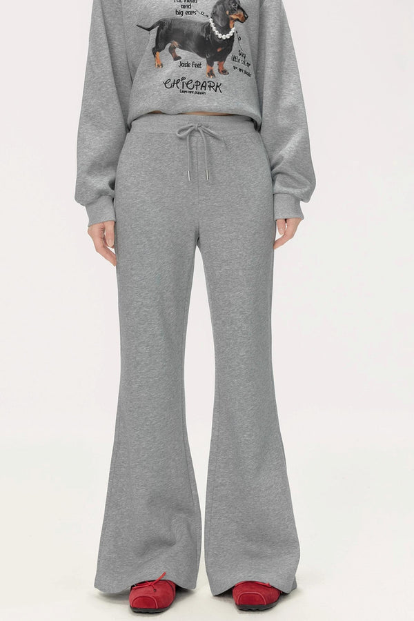 Flared High-Waisted Pants