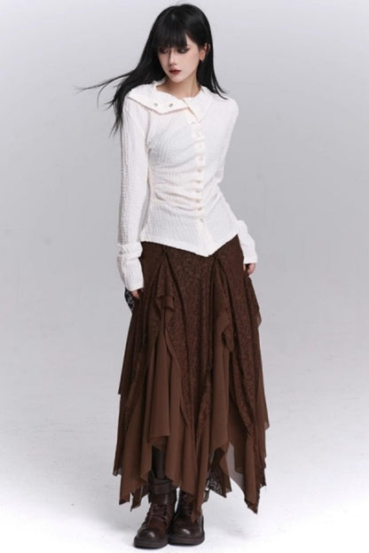 Ghostly Irregular Autumn Shirt