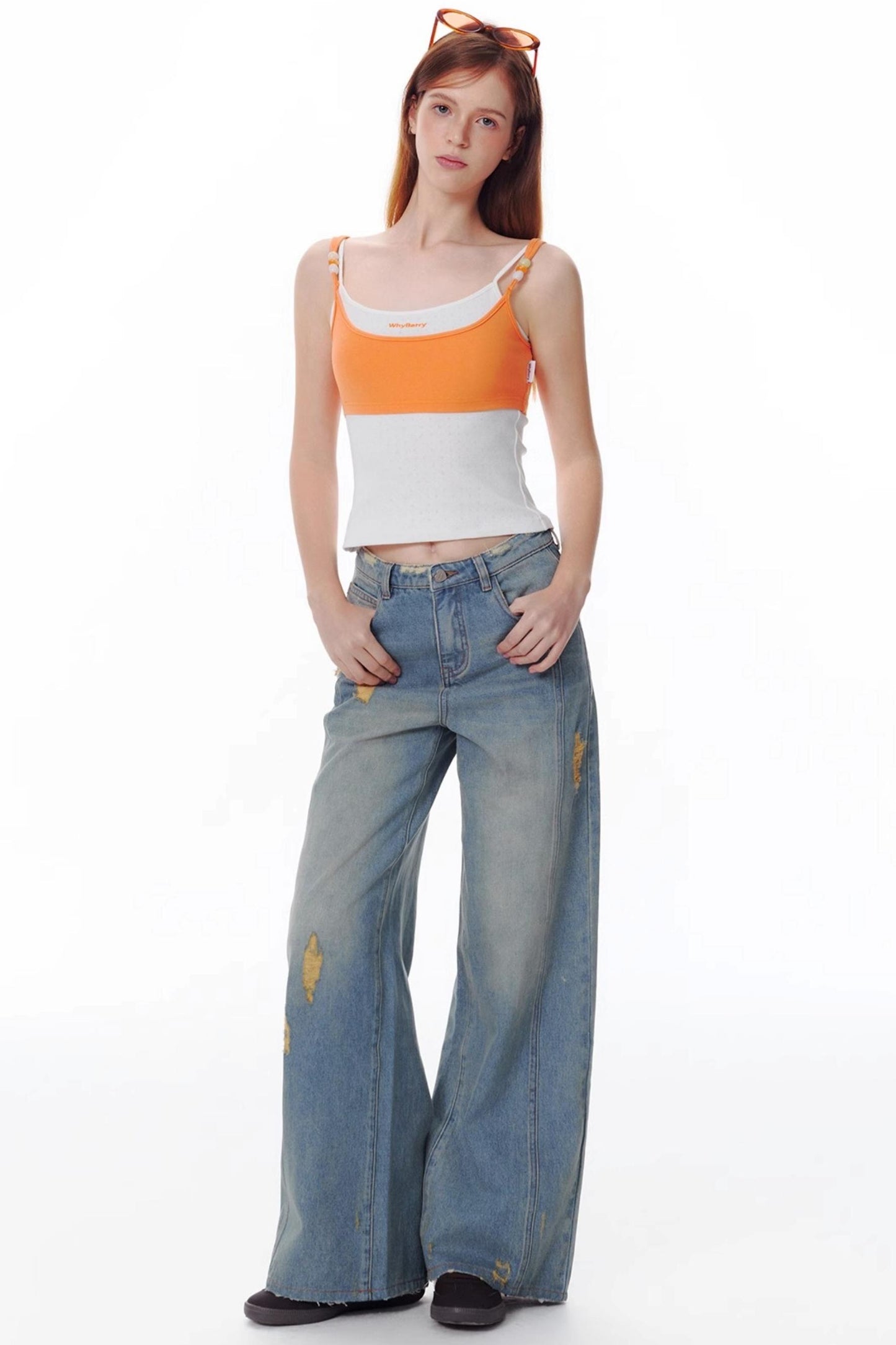 Summer Colorblock Beaded Tank