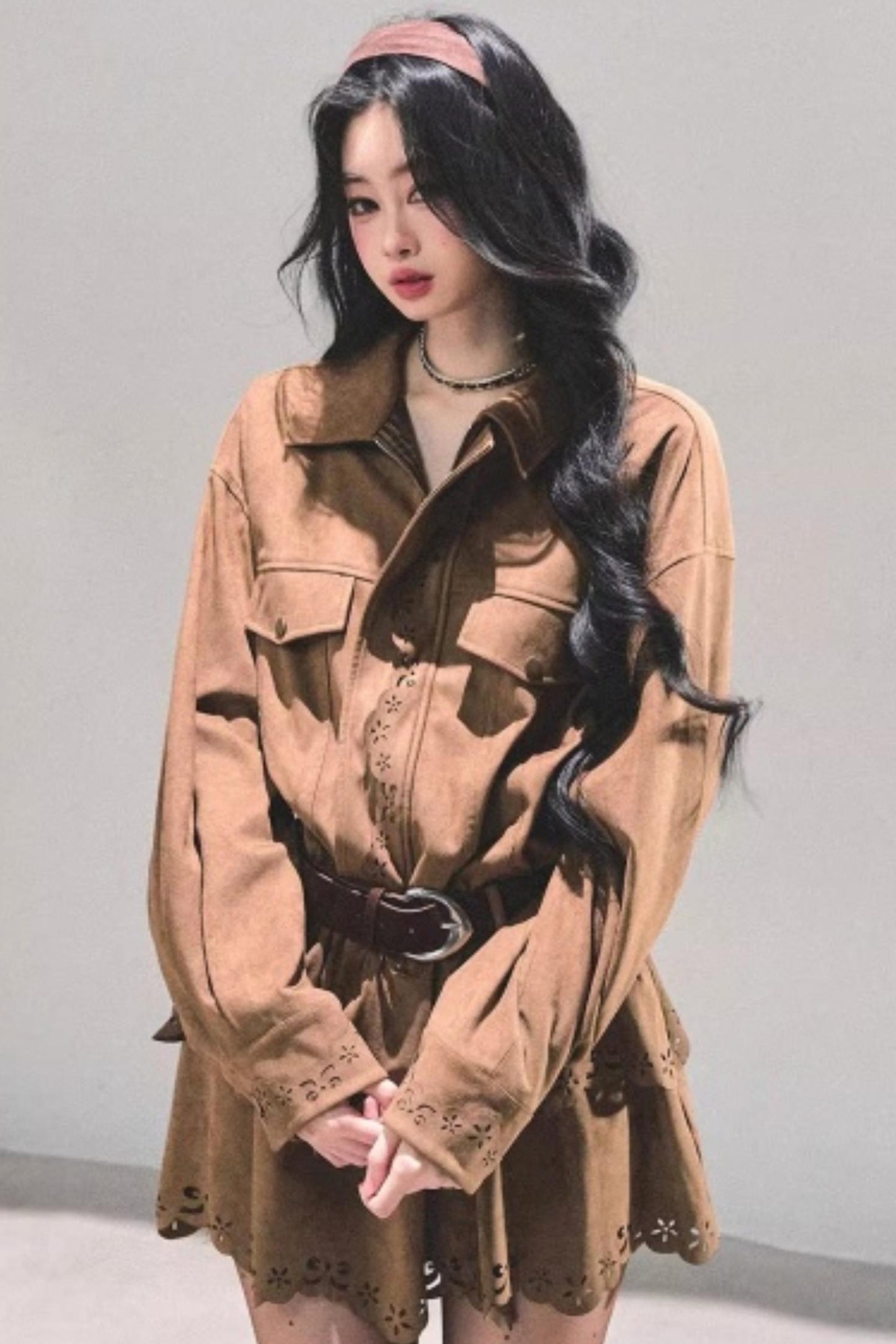 Cowhide Velvet Winter Dress