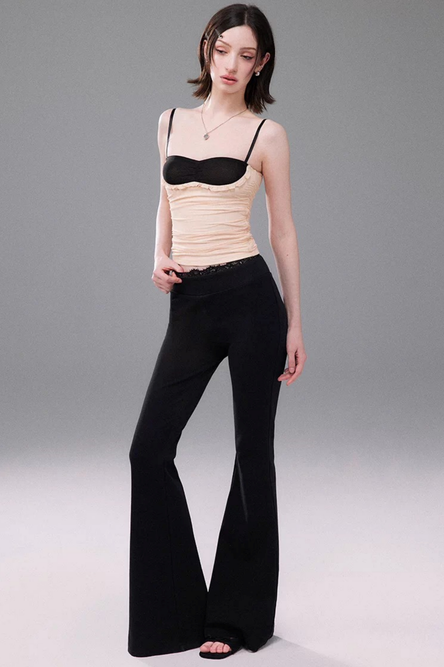 Mesh Patchwork Camisole