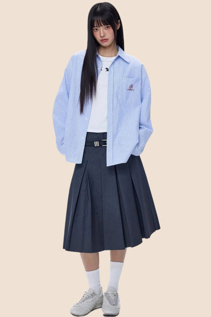 American Summer Stripe Shirt Top