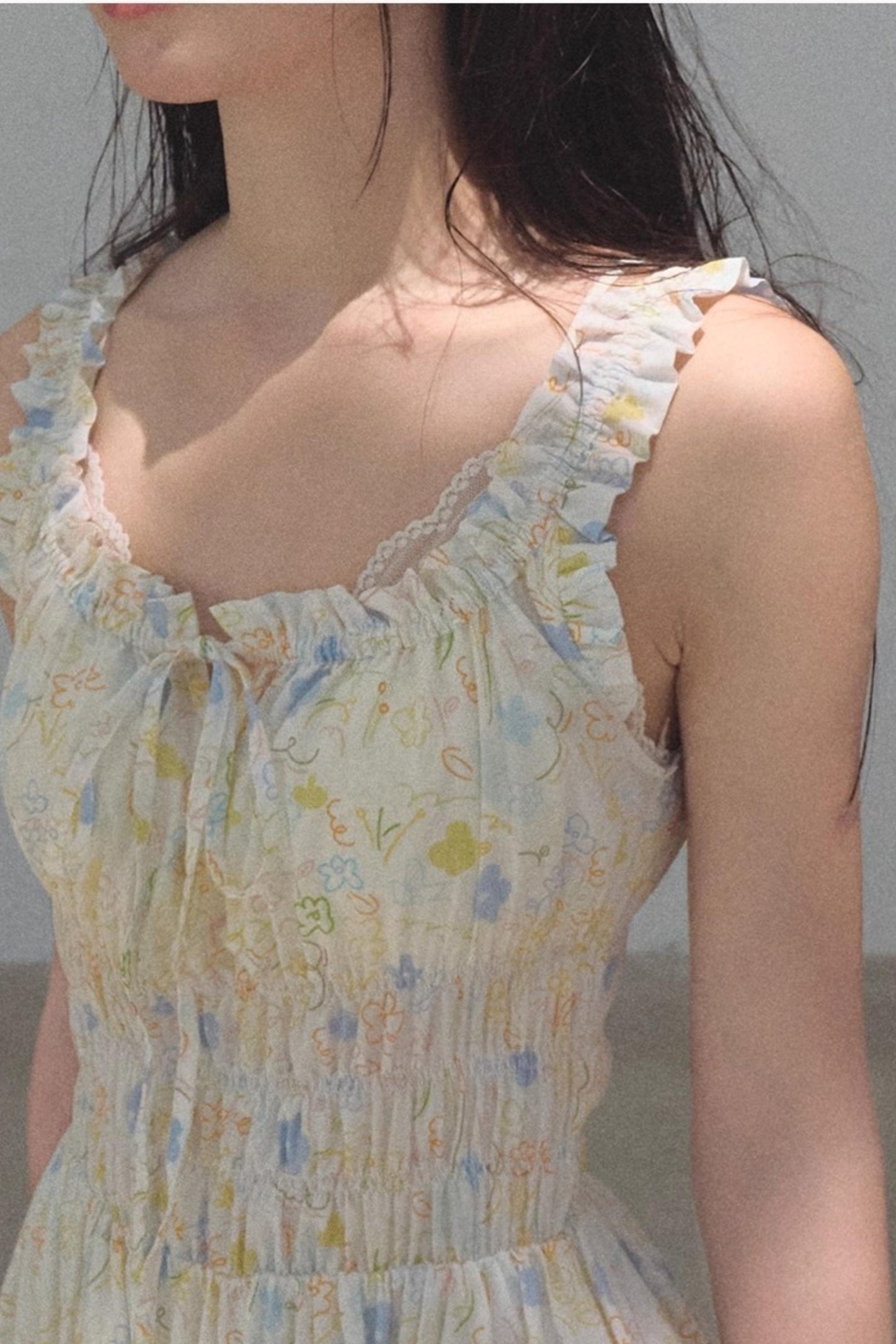 Bubbling Soda Printed Slip Dress