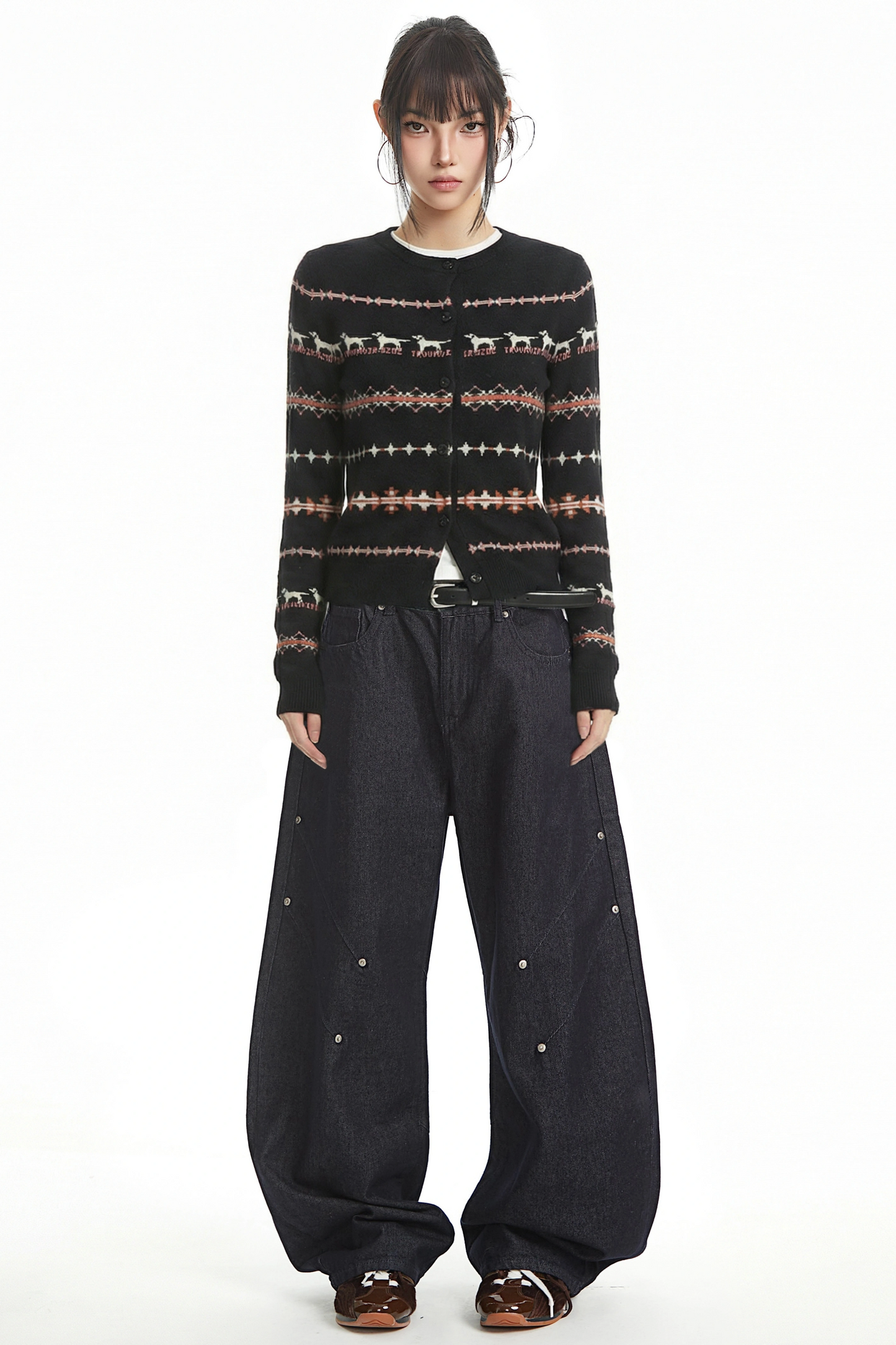 Retro Fair Isle Knit Sweater