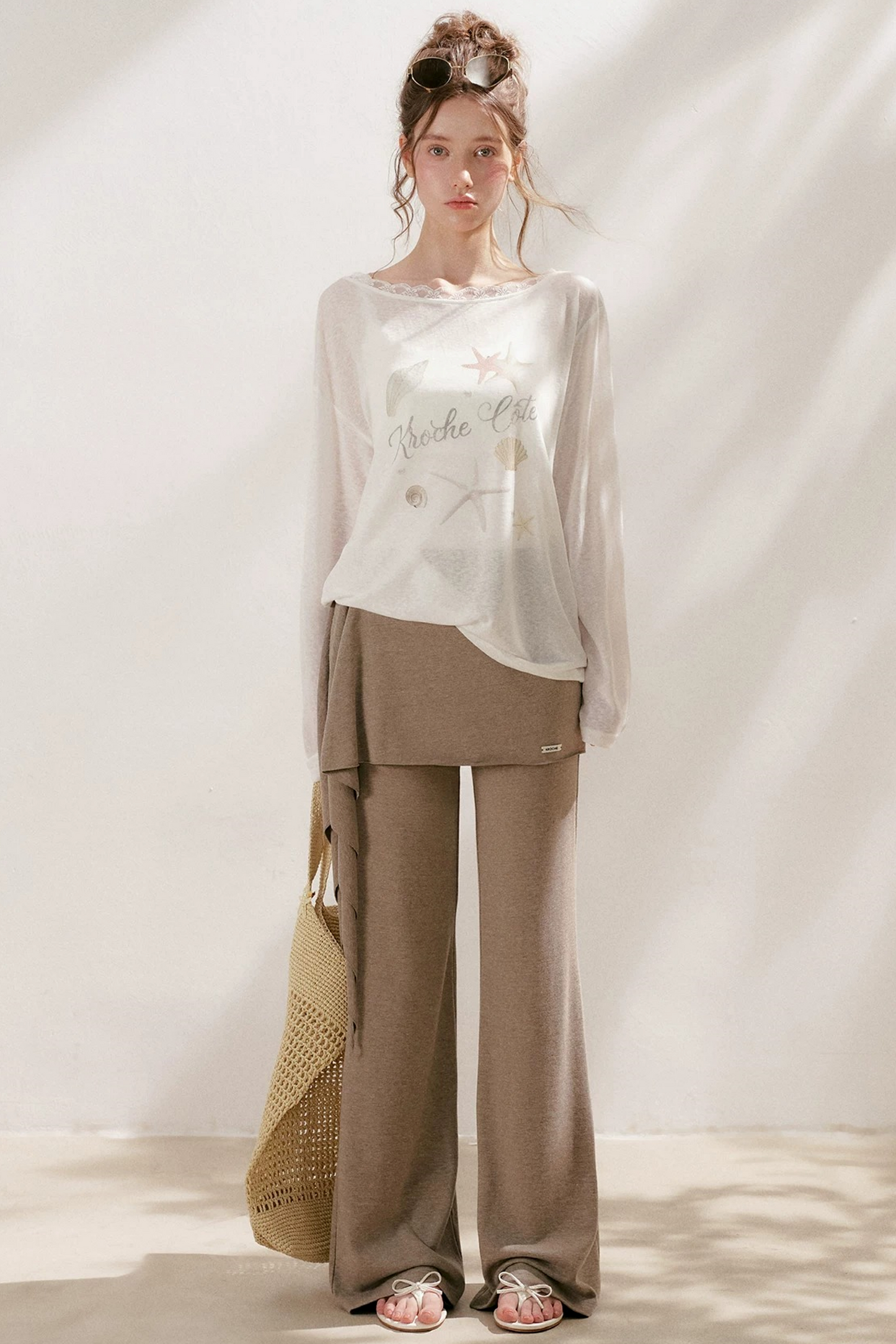 Sportique Wrap Flared Pants