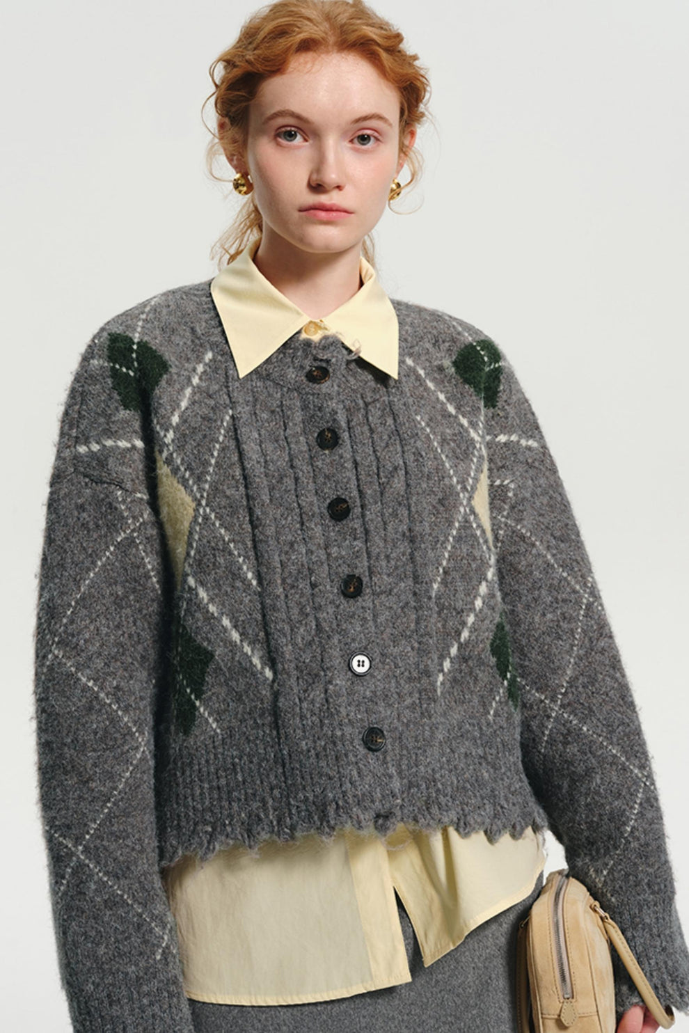 Lazy Style Single Breasted Loose Sweater