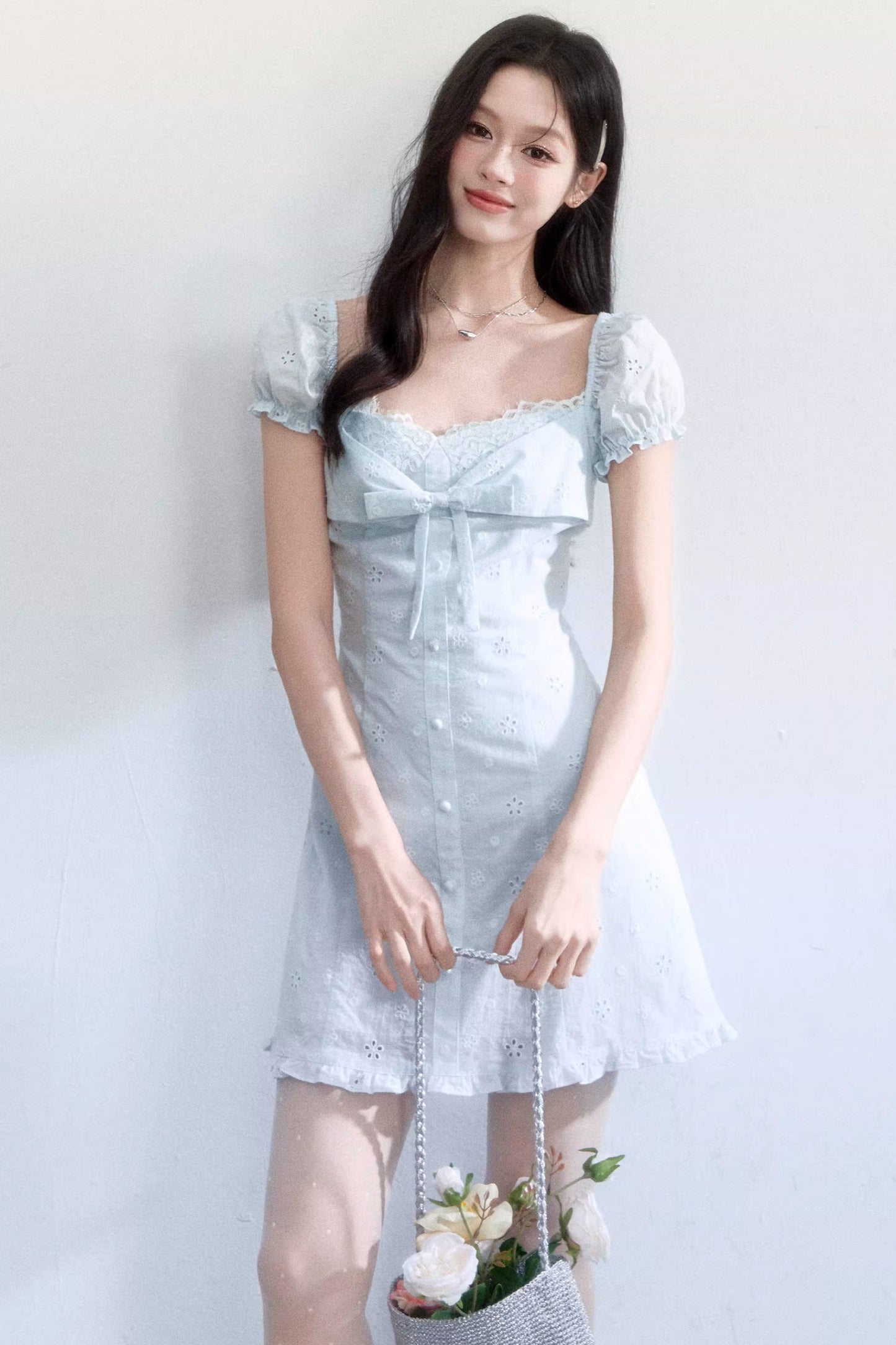 Light Blue Lace Dress