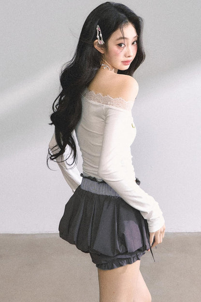 Lace Shoulder Top