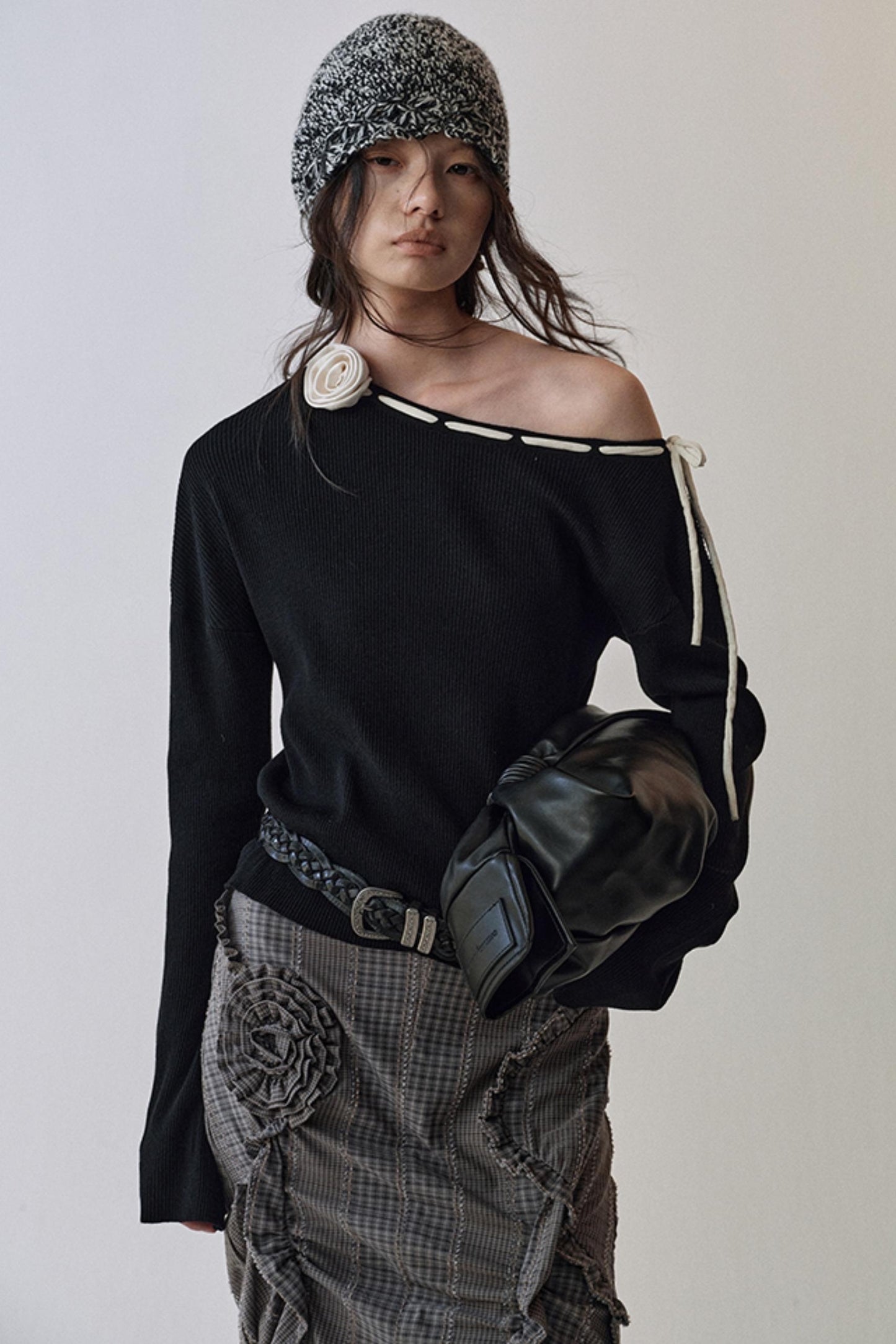 Rose Flower Knitted Top