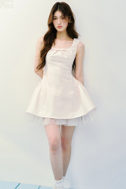 Two-Tone Satin Princess Dress