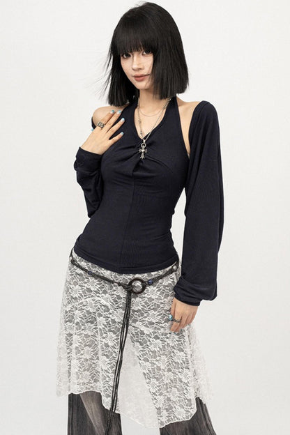 American Vintage Halter Neck Two-Piece Knitwear