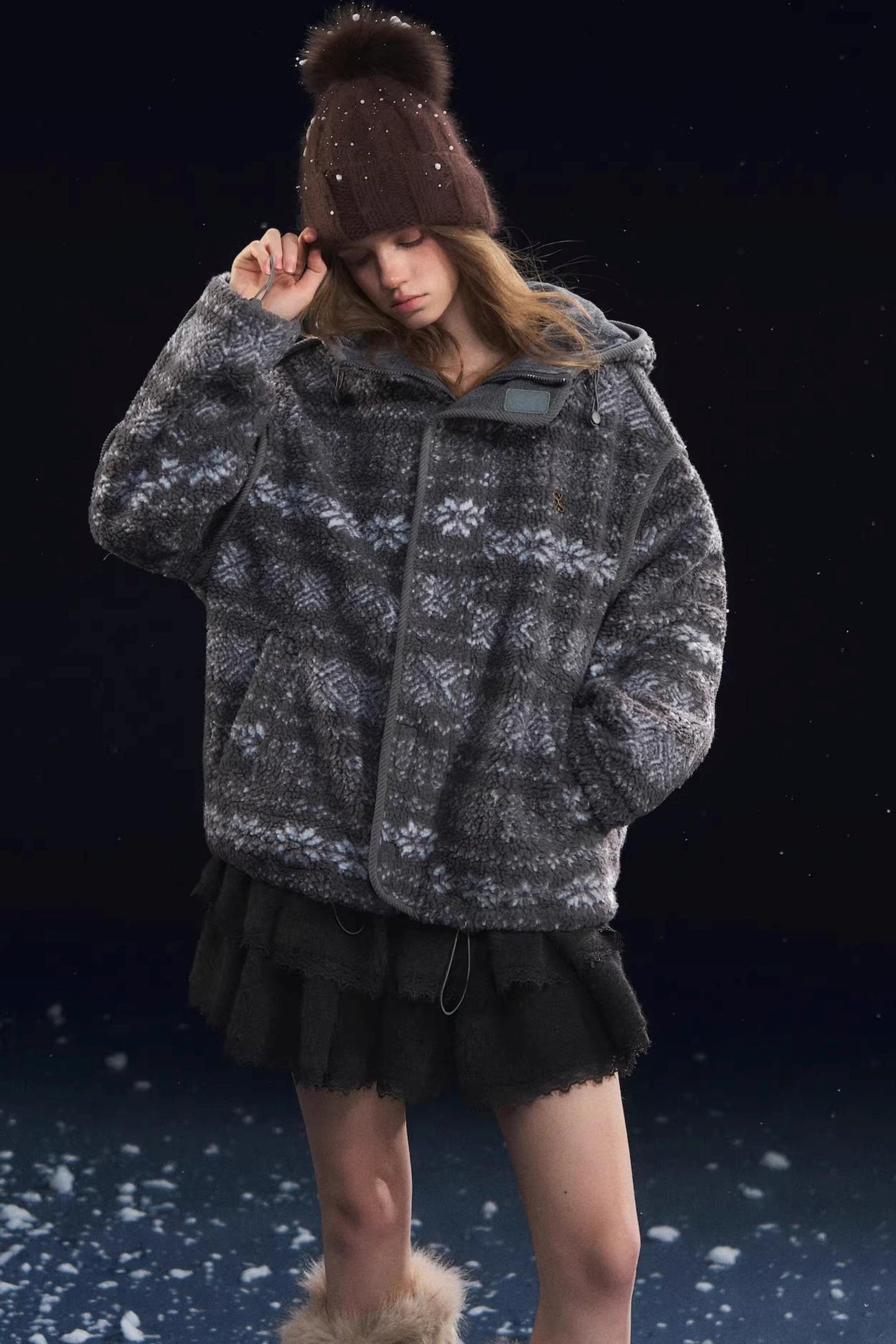 Jacquard Polar Fleece Jacket