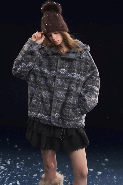 Jacquard Polar Fleece Jacket