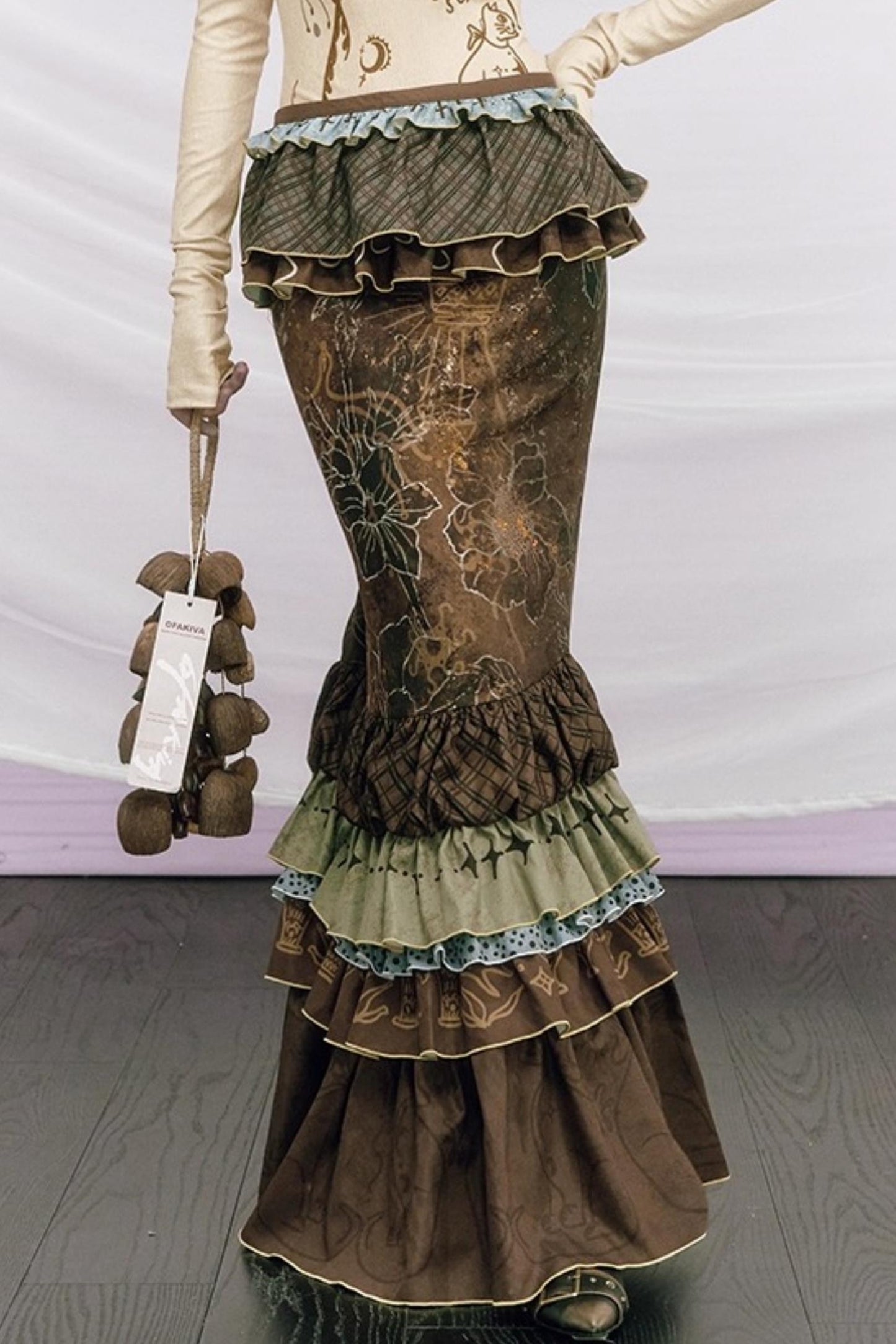 Chinese-Style Fishtail Skirt