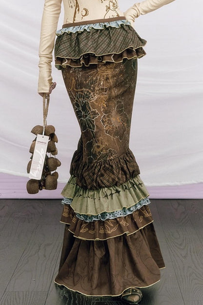 Chinese-Style Fishtail Skirt