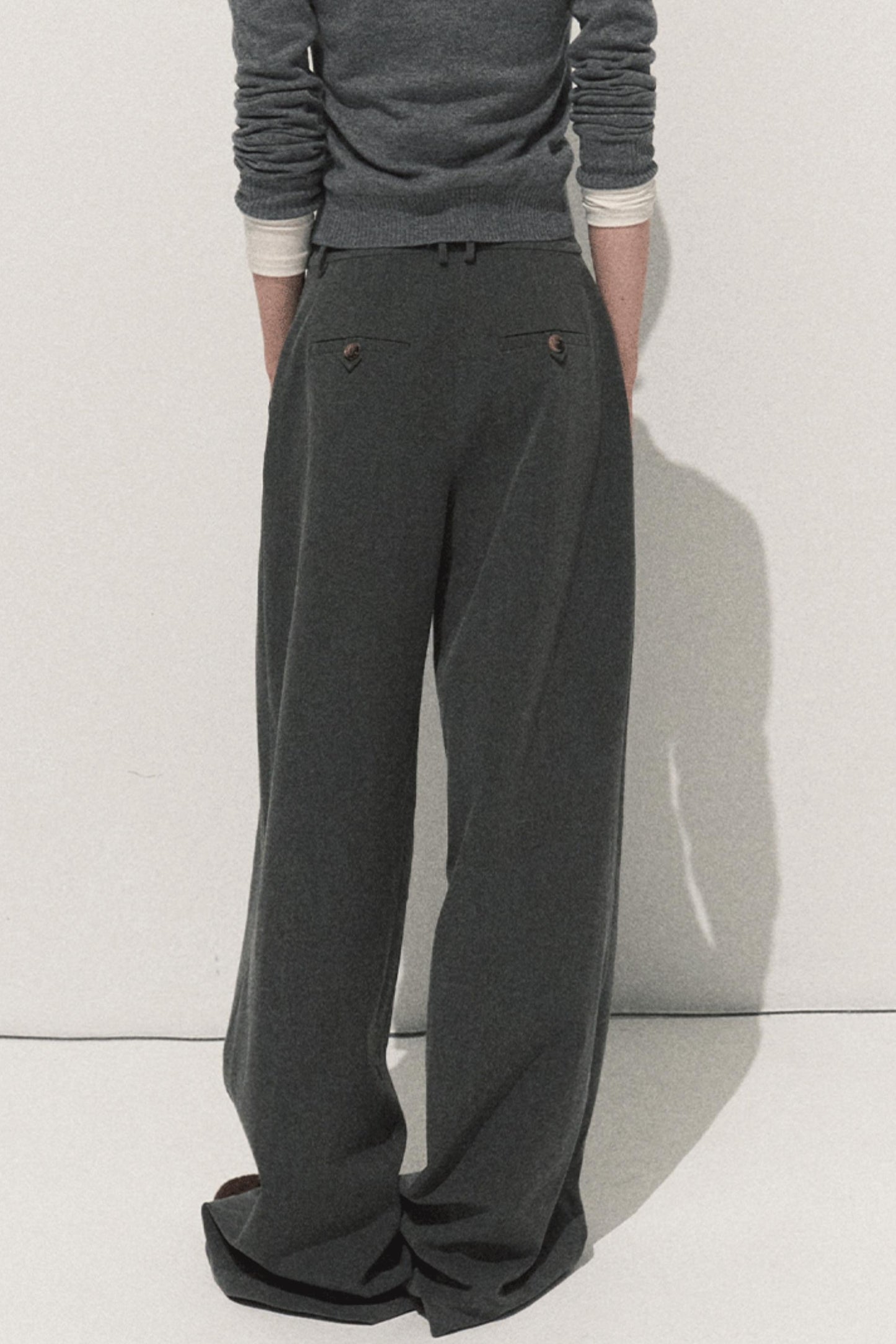 Linear Drape Slacks Pants