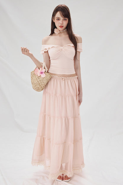 Wood-Inspired One-Shoulder Tee