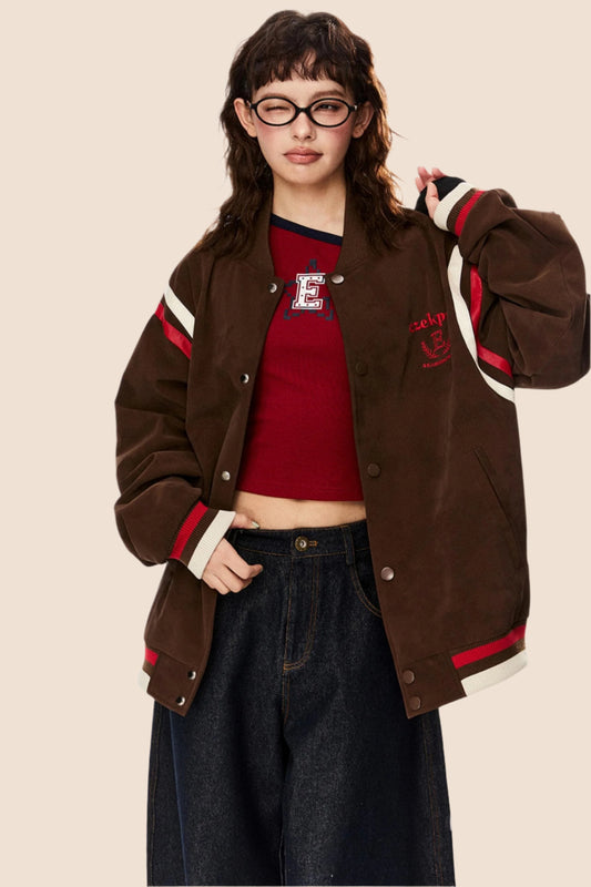 Bestickte Baseballjacke 