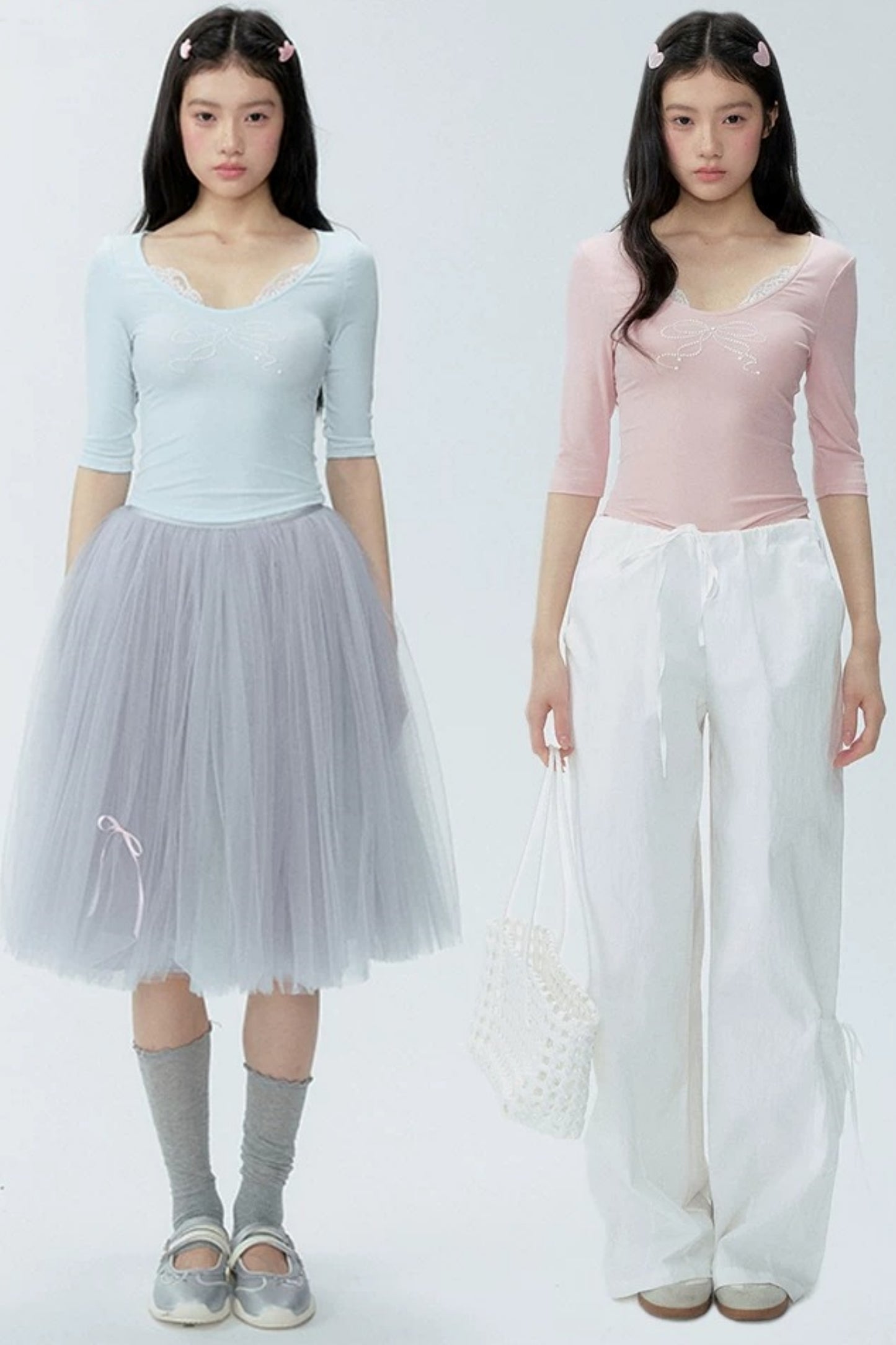 Lace Patchwork Knit Top