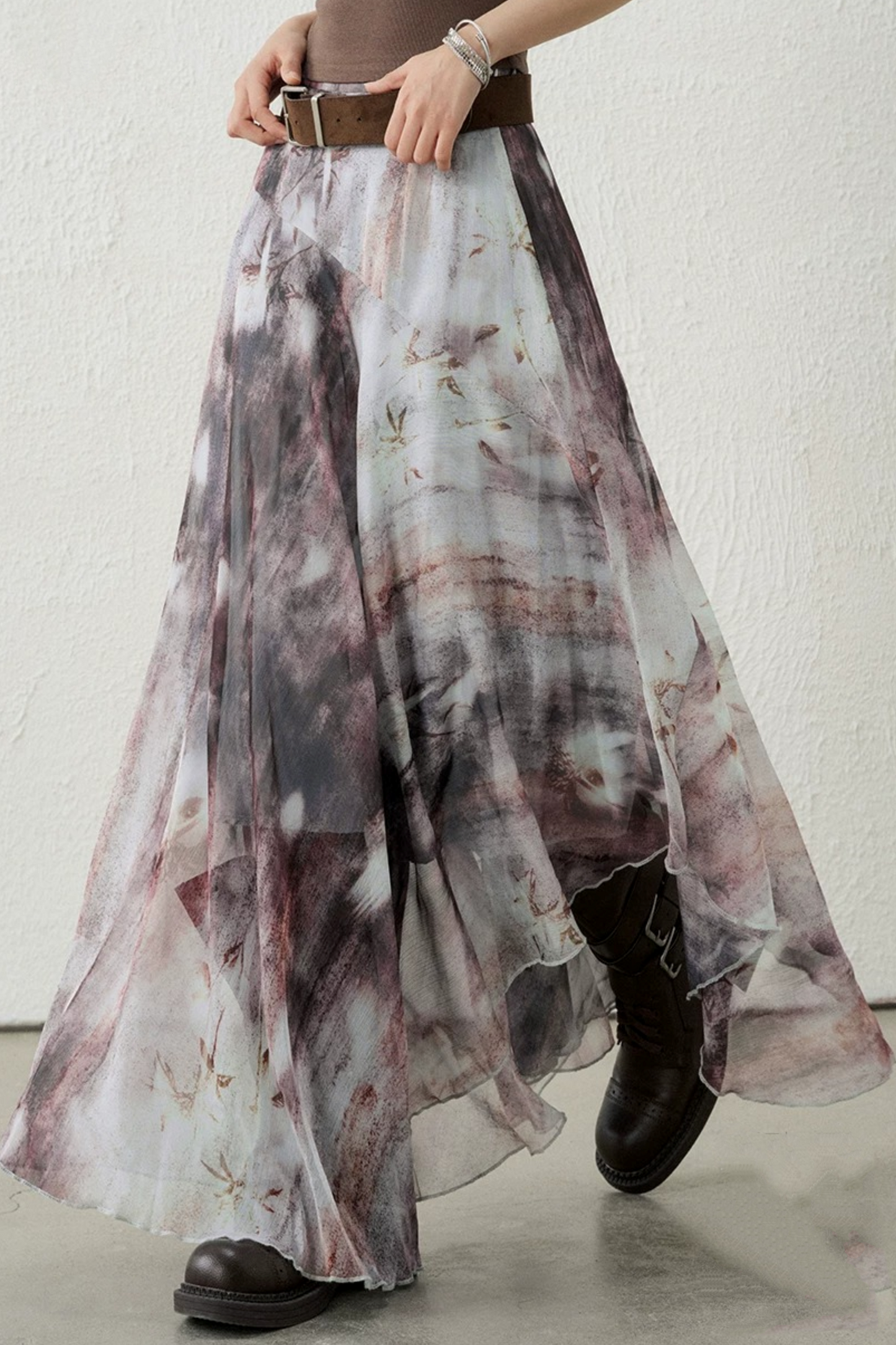 Zen-Inspired Purple Skirt