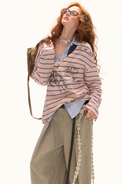 Large V-Neck T-Shirt