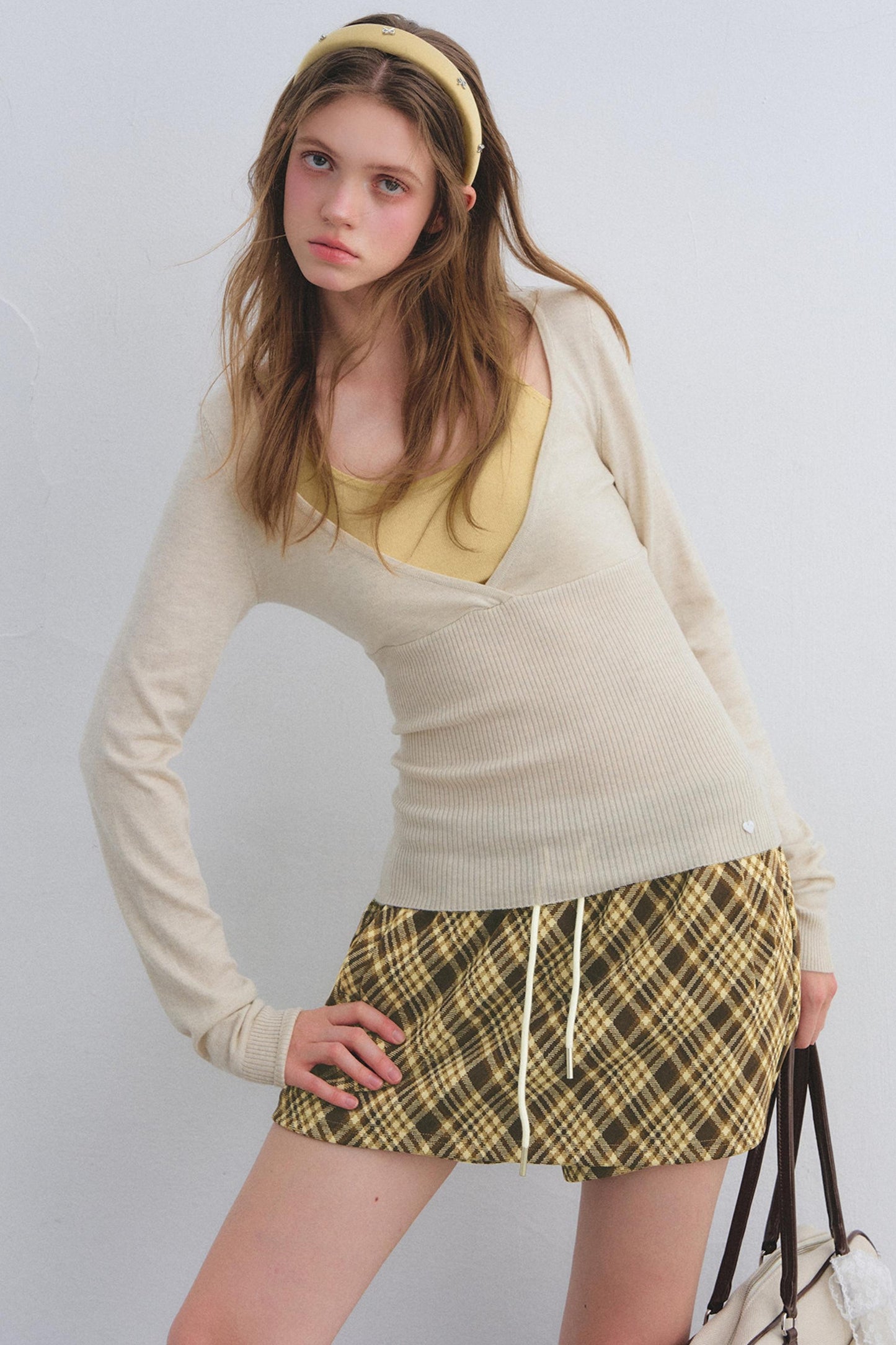 Wool Blend Color-Blocked Sweater