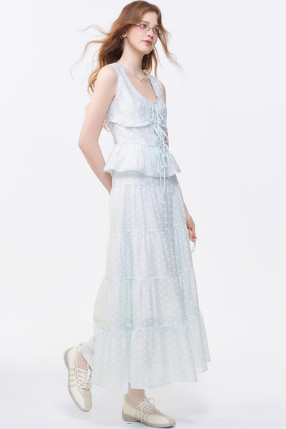 Floral Print Two-Piece Skirt Set-Up