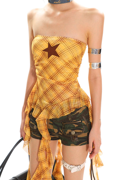 Yellow Embroidered Vest