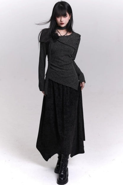 Ghostly Knit Suit Skirt Set-Up