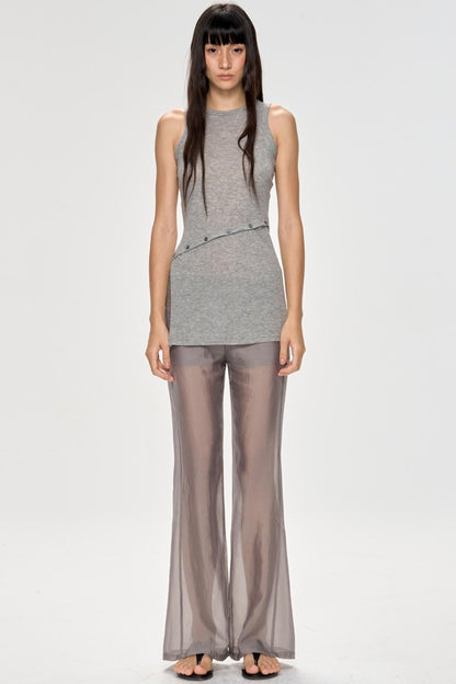 Low-Waist Wide-Leg Trousers