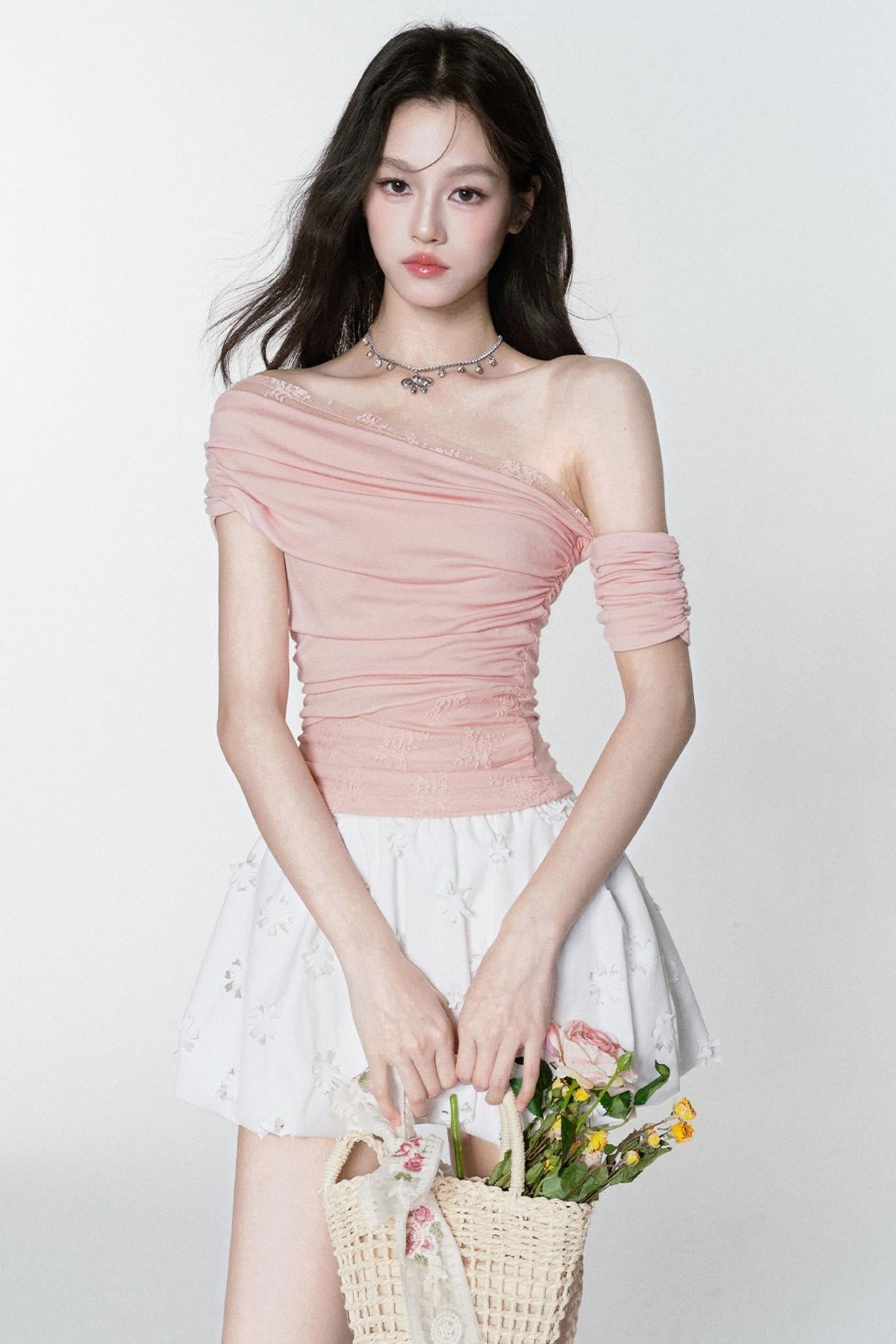 Ruffle One-Shoulder Top