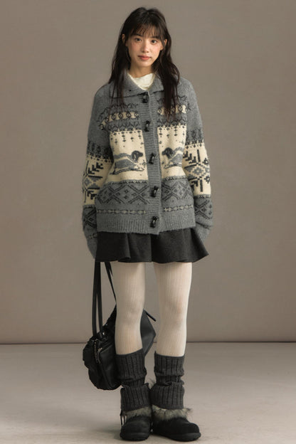 Vintage Lapel Cardigan