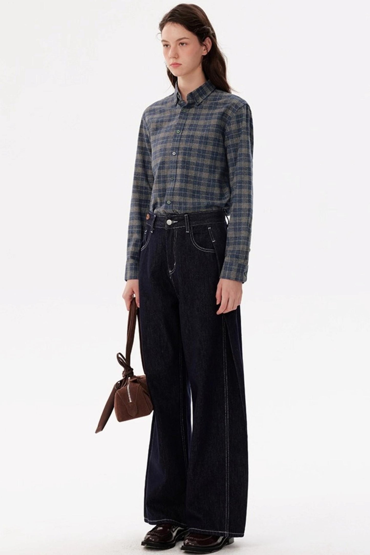 Autumn Vintage Layered Long-Sleeved Shirt