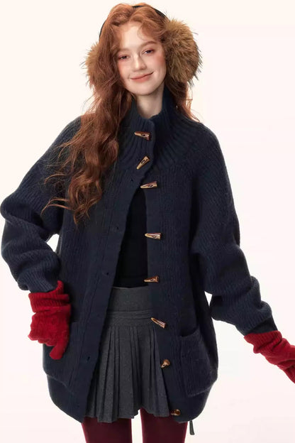 Japanese Retro Knit Cardigan