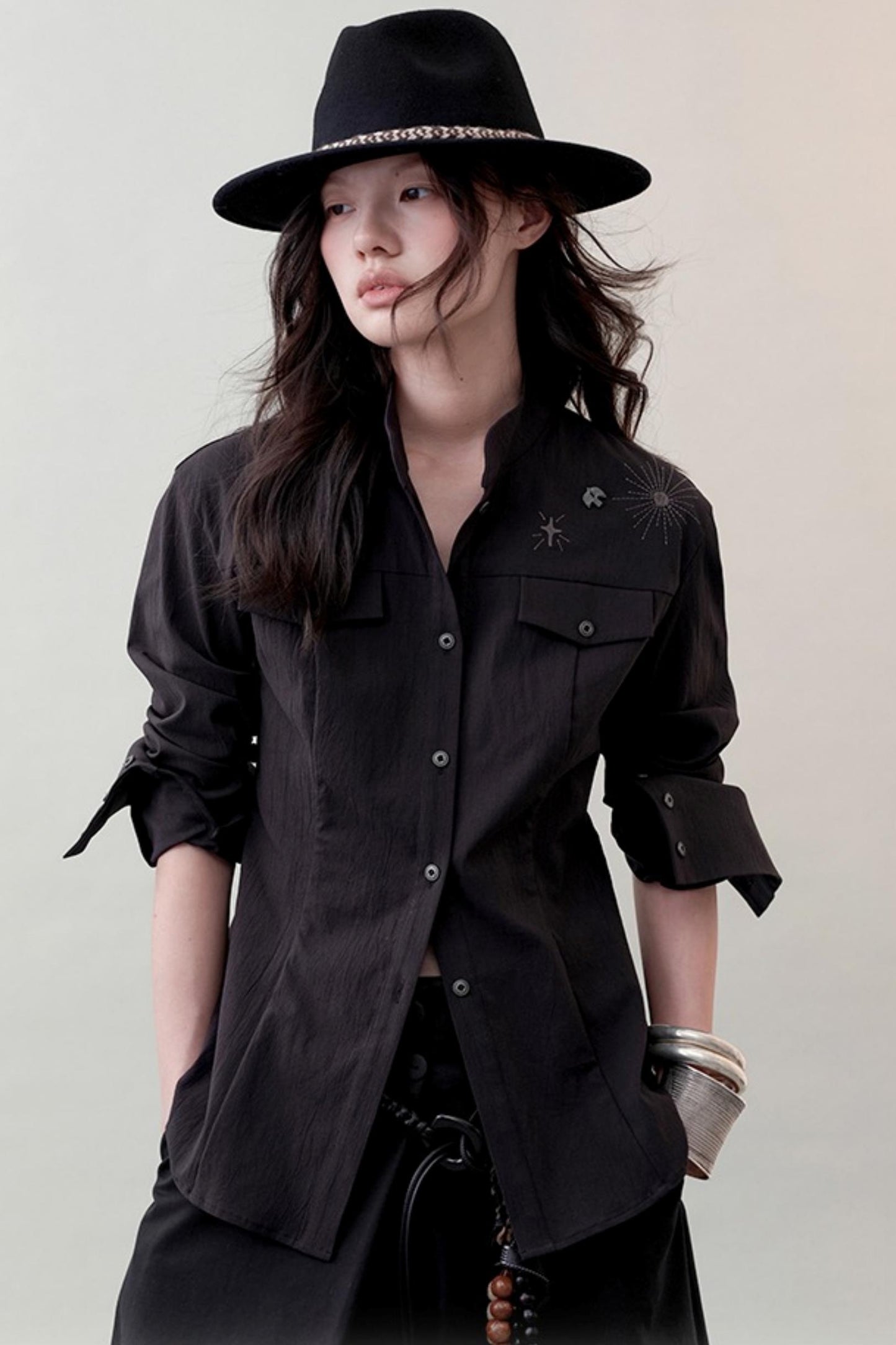 Star Feather Slim-Fit Shirt