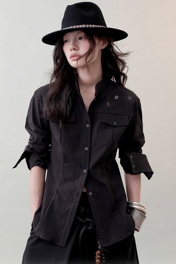 Star Feather Slim-Fit Shirt