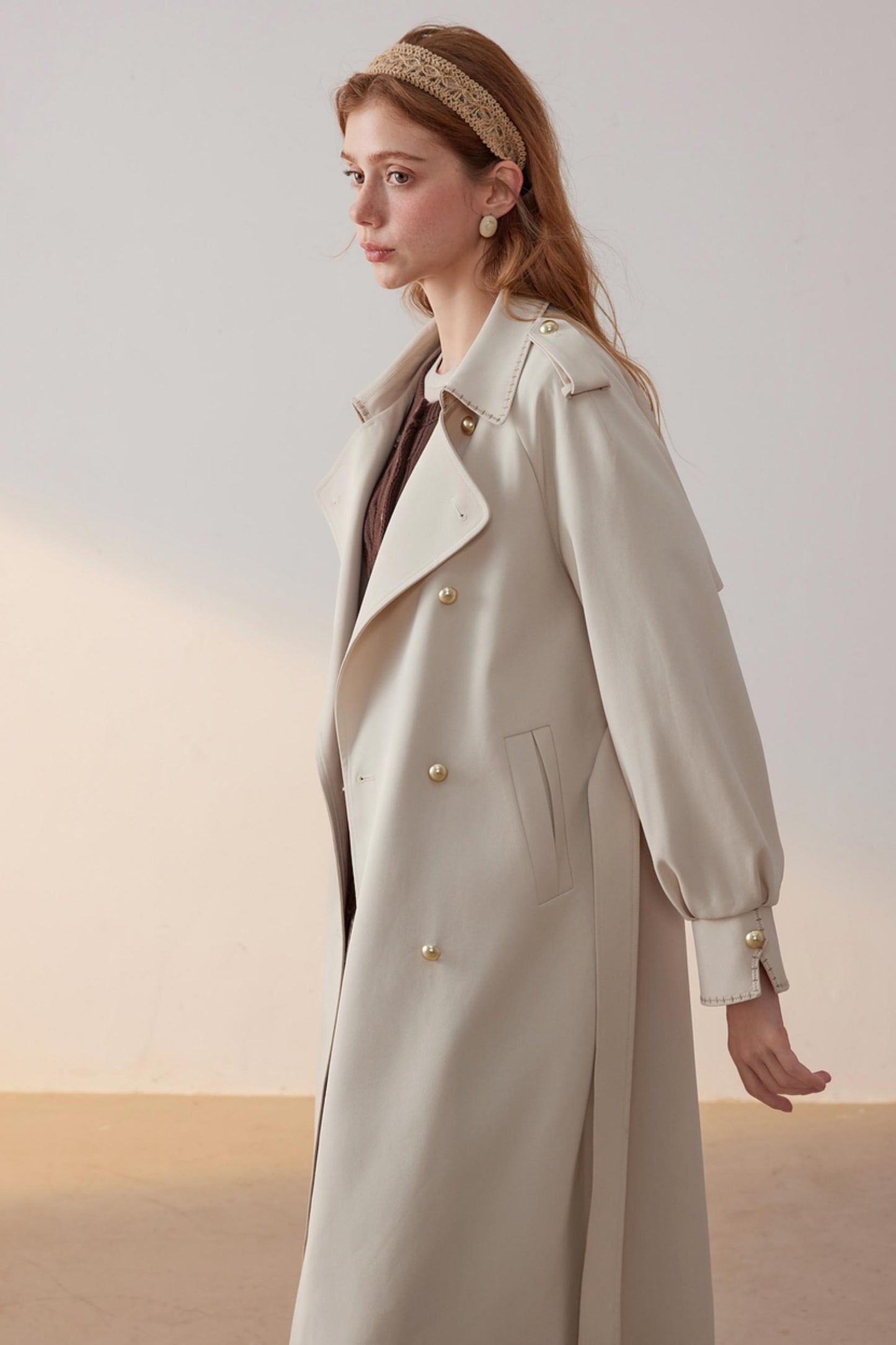 Lapel Trench Coat