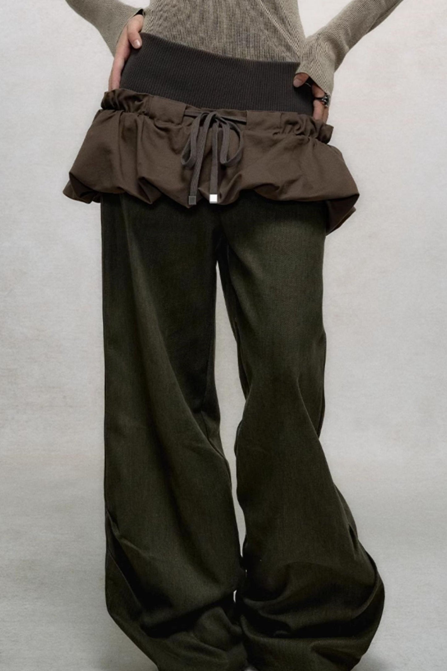 Loose Straight-Leg Pants