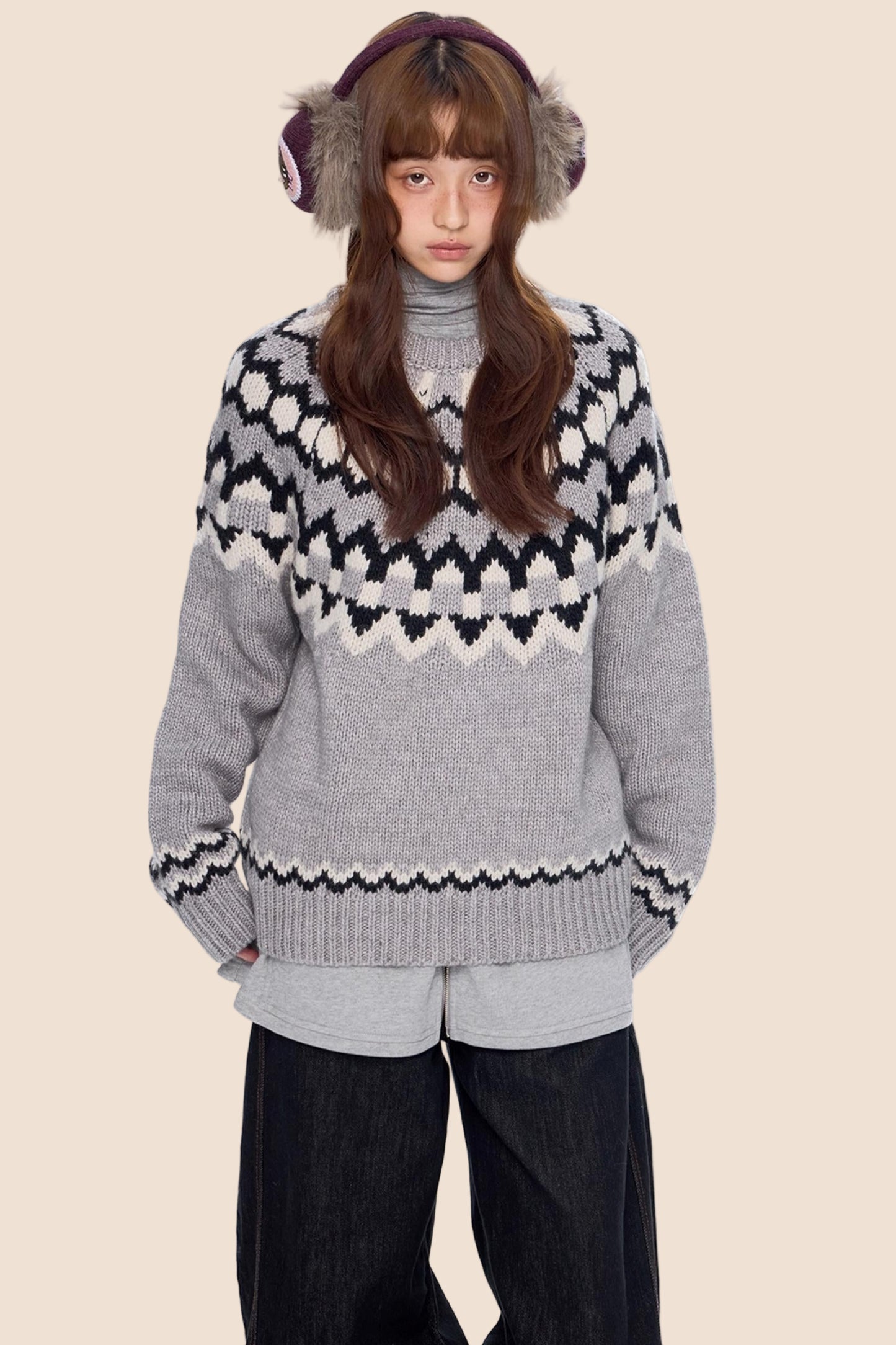 Fair Isle Knit Sweater