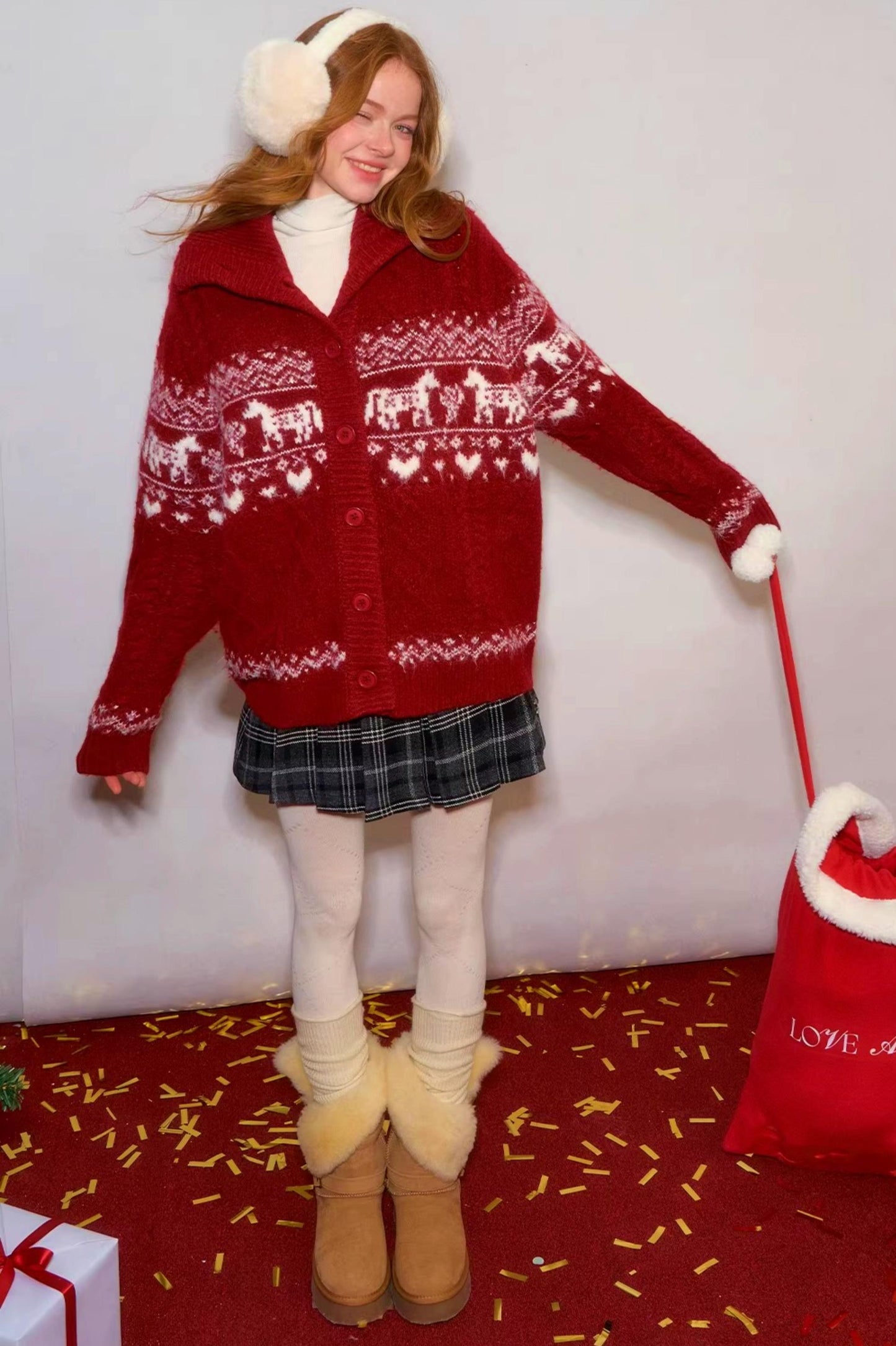 Fair Isle Wool Cardigan