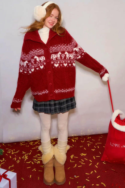 Fair Isle Wool Cardigan