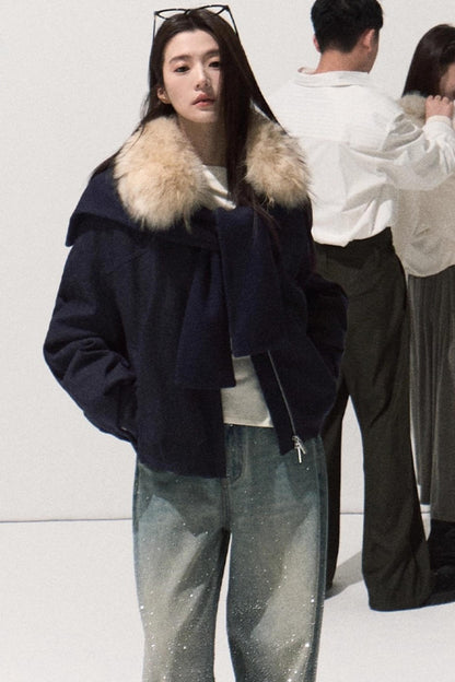 Wrap-Around Knit Sweater