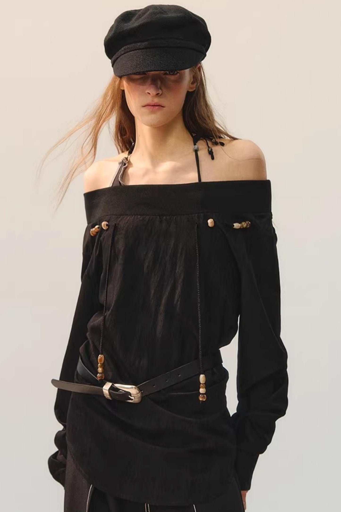Vintage Beaded Patchwork Shirt