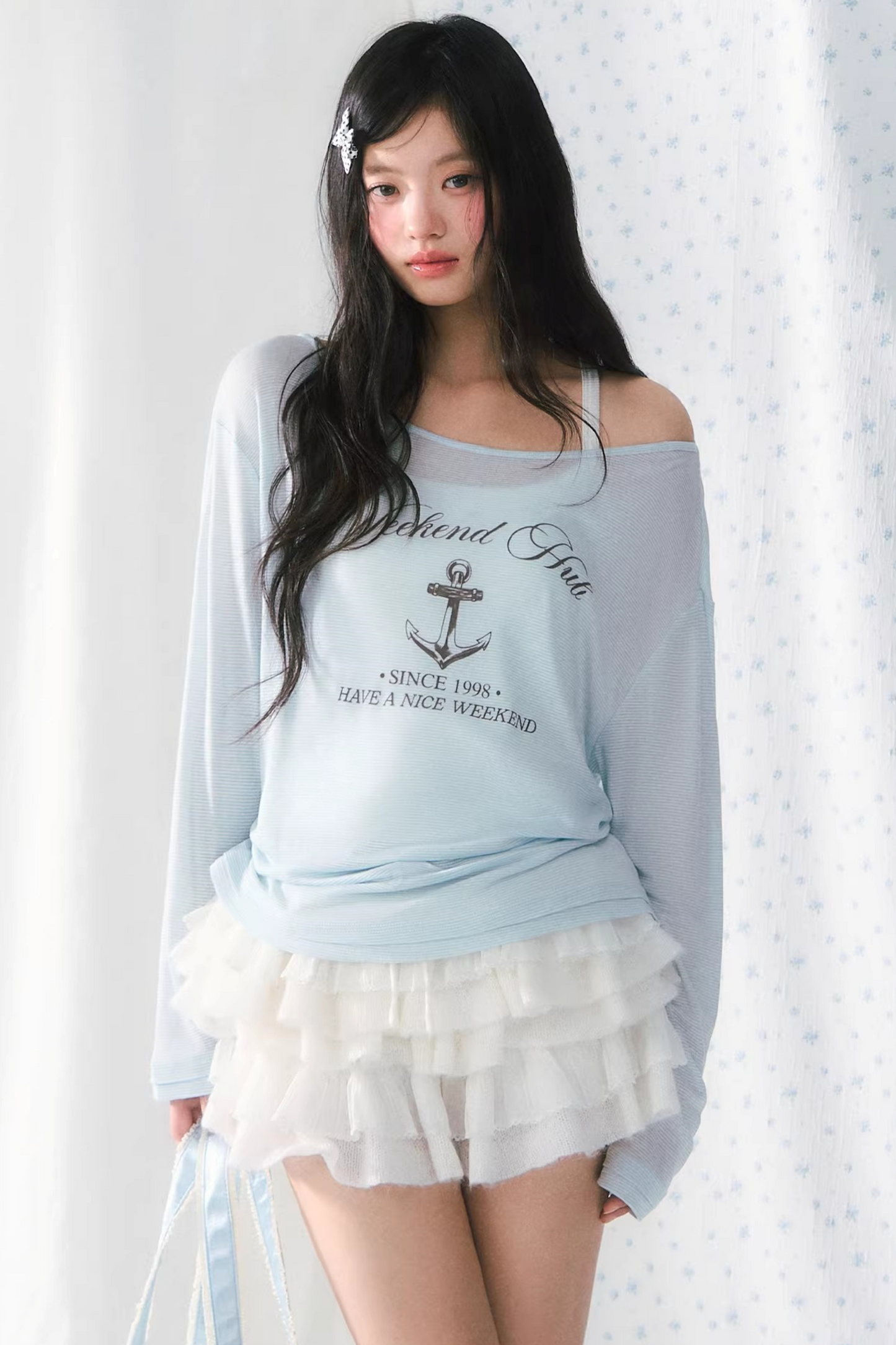 Retro Off-Shoulder Blouse