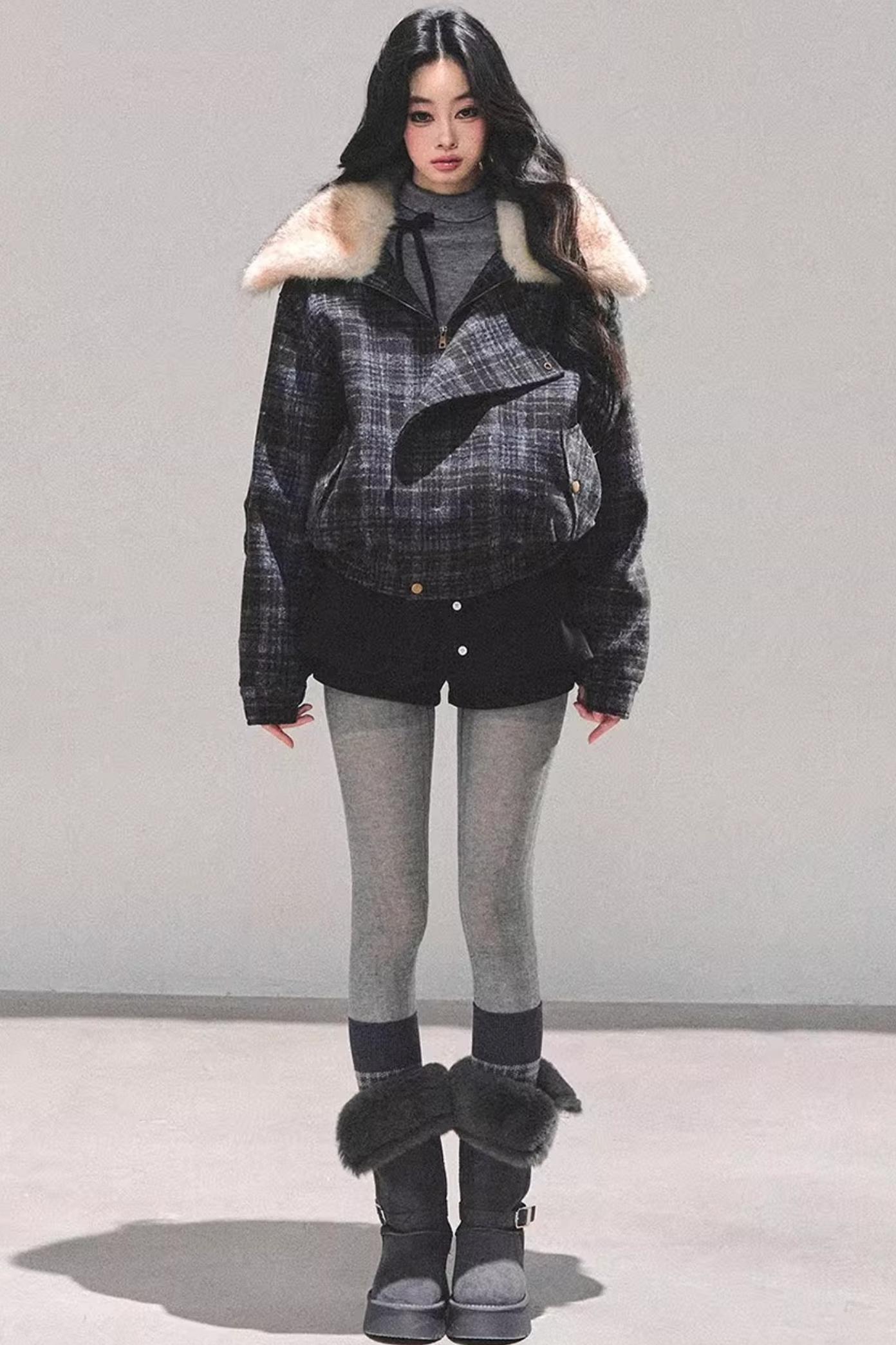 Hepburn Plaid Quilted Jacket