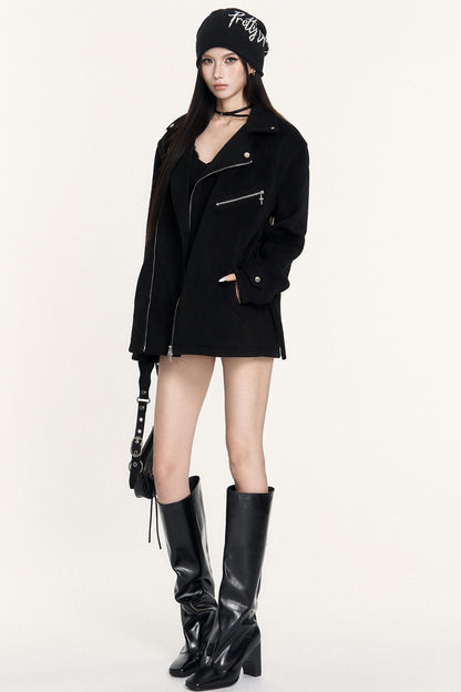 Hourglass Waist Woolen Jacket