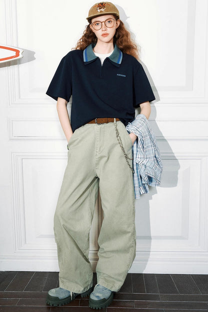 Color Block Polo Tee