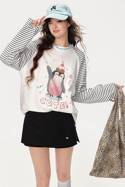 Raglan Striped T-Shirt